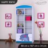 Regál Happy RW10 -delfín (Barva bílá)
