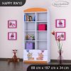 Regál Happy RW10 - medvídci s balónky (Barva bílá)