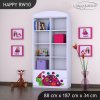 Regál Happy RW10 -barevný želvík (Barva bílá)