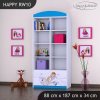 Regál Happy RW10 -princ na bílém koni (Barva bílá)