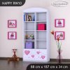 Regál Happy RW10 - víla se srdcem (Barva bílá)