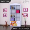 Regál Happy RW10 -lokomotiva (Barva bílá)