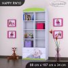 Regál Happy RW10 - medvídek v autě (Barva bílá)