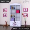 Regál Happy RW10 -monster toralei (Barva bílá)