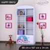 Regál Happy RW10 - motýlek (Barva bílá)