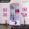 Regál Happy RW10 - vláček (Barva bílá)