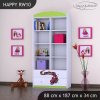 Regál Happy RW10 - vláček (Barva bílá)