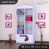 Regál Happy RW10 - vláček (Barva bílá)