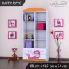 Regál Happy RW10 -mořská víla (Barva bílá)