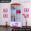 Regál Happy RW10 -mořská víla (Barva bílá)