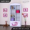 Regál Happy RW10 -mořská víla (Barva bílá)