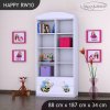 Regál Happy RW10 -usměvavá včelka (Barva bílá)