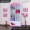 Regál Happy RW10 - veselá housenka (Barva bílá)