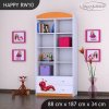 Regál Happy RW10 - veselá housenka (Barva bílá)