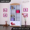 Regál Happy RW10 - veselá housenka (Barva bílá)