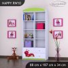 Regál Happy RW10 - veselá housenka (Barva bílá)