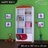 Regál Happy RW11 - pohádkové auto (Barva bílá)