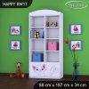 Regál Happy RW11 - bílá kočička (Barva bílá)