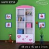 Regál Happy RW11 - víla se srdcem (Barva bílá)