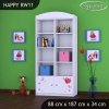 Regál Happy RW11 - medvídek s balónky (Barva bílá)