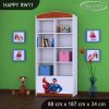 Regál Happy RW11 - super man (Barva bílá)