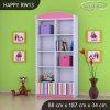 Regál Happy RW13 -barevné pásky (Barva bílá)