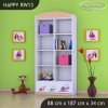 Regál Happy RW13 - slimák (Barva bílá)