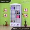 Regál Happy RW13 - slimák (Barva bílá)
