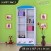 Regál Happy RW13 - slimák (Barva bílá)