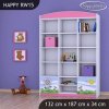 Regál Happy RW15 - motýl s květinou (Barva bílá)