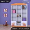 Regál Happy RW15 - medvídek s mašlí (Barva bílá)