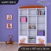 Regál Happy RW15 - medvídek s mašlí (Barva bílá)