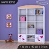 Regál Happy RW15 - srdíčka (Barva bílá)