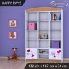 Regál Happy RW15 - srdíčka (Barva bílá)