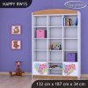 Regál Happy RW15 - srdce z květů (Barva bílá)