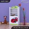 Regál Happy RN01 -pohádkové auto (Barva bílá)