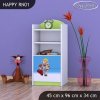 Regál Happy RN01 - bořek stavitel (Barva bílá)