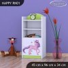 Regál Happy RN01 - jednorožec (Barva bílá)