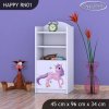 Regál Happy RN01 - jednorožec (Barva bílá)