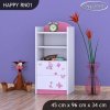 Regál Happy RN01 - víla s motýlkami (Barva bílá)