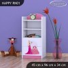 Regál Happy RN01 - princezna se zámkem (Barva bílá)