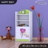 Regál Happy RN01 - pejsek a srdce (Barva bílá)