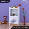 Regál Happy RN01 - medvídek v autě (Barva bílá)