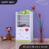 Regál Happy RN01 - medvídek s balónky (Barva bílá)
