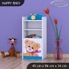 Regál Happy RN01 - medvídek s mašlí (Barva bílá)
