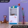 Regál Happy RN01 - medvídek se srdcem (Barva bílá)