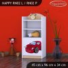 Regál Happy RN02 - pohádkové auto (Barva bílá, Otevírání dvířek pravé)