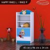 Regál Happy RN02 - bořek stavitel (Barva bílá, Otevírání dvířek pravé)