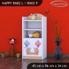 Regál Happy RN02 - medvídci s balónky (Barva bílá, Otevírání dvířek pravé)