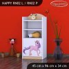 Regál Happy RN02 - jednorožec (Barva bílá, Otevírání dvířek pravé)